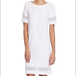 Lauren Ralph Lauren
Mesh-Insert Short-Sleeve Dress